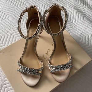 JEWEL BADGLEY MISCHKA
Caroline Embellished Strap Evening Shoe